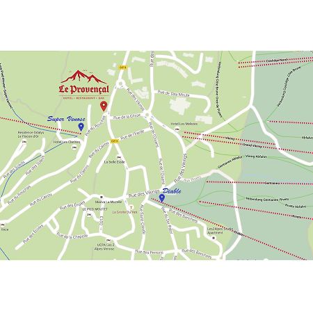 Hotel Le Provencal Лес дьо Алпс Екстериор снимка